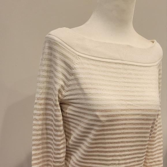 WHBM Wide Collar Ombré Sparkle & Shimmer Sweater - Picture 5 of 8